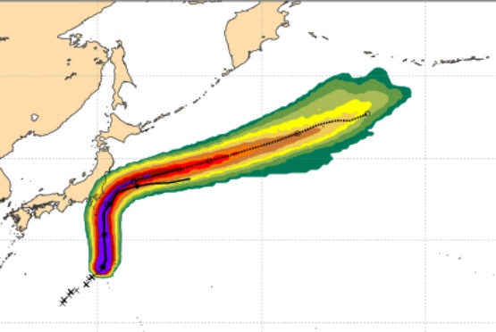 ECMWF14日夜時点